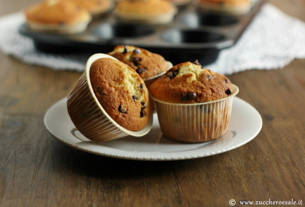 muffin muffin 1024x694 Muffin con gocce di cioccolato