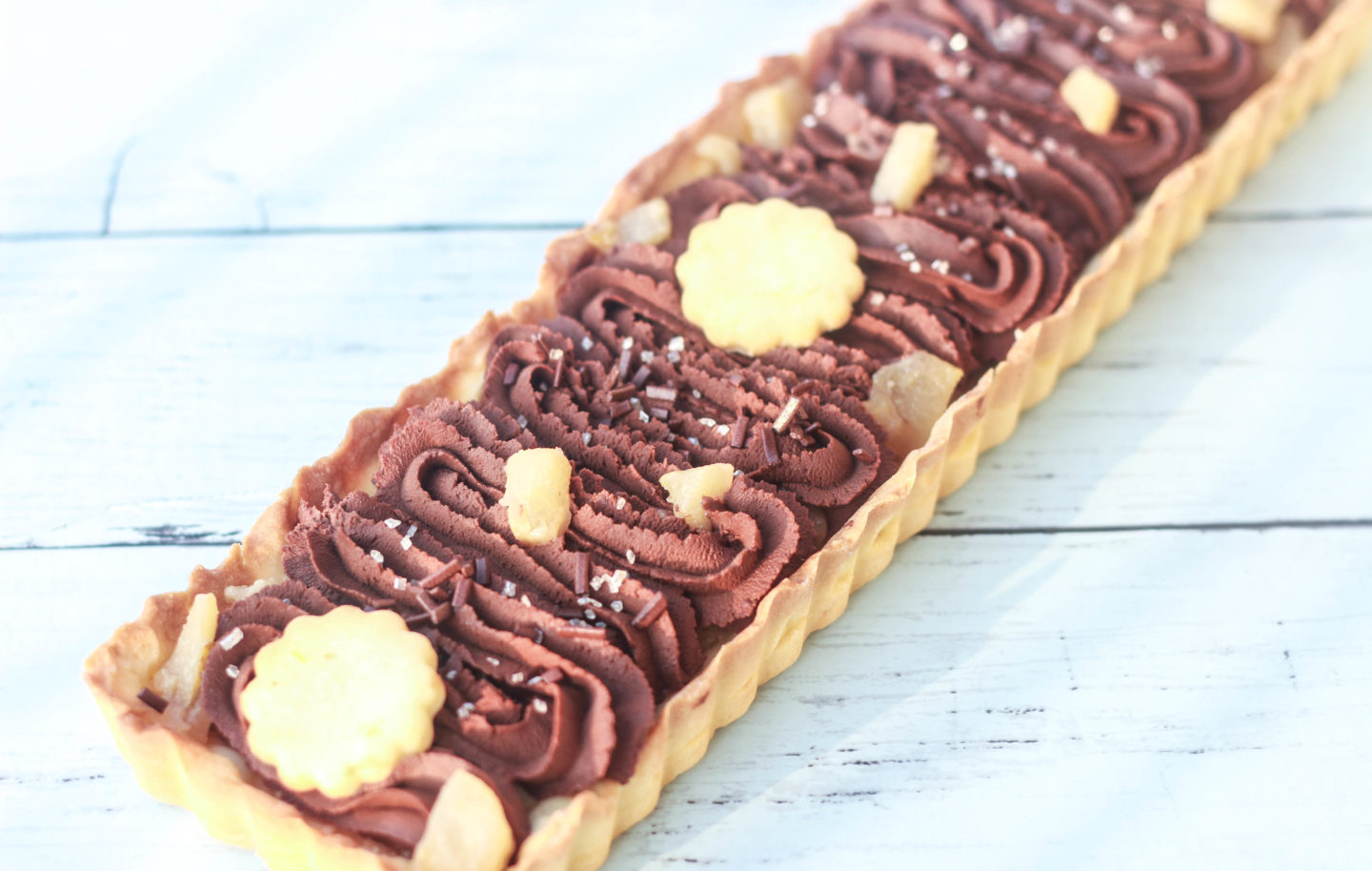 Crostata pere e cioccolato