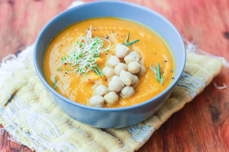 Vellutata di zucca e ceci