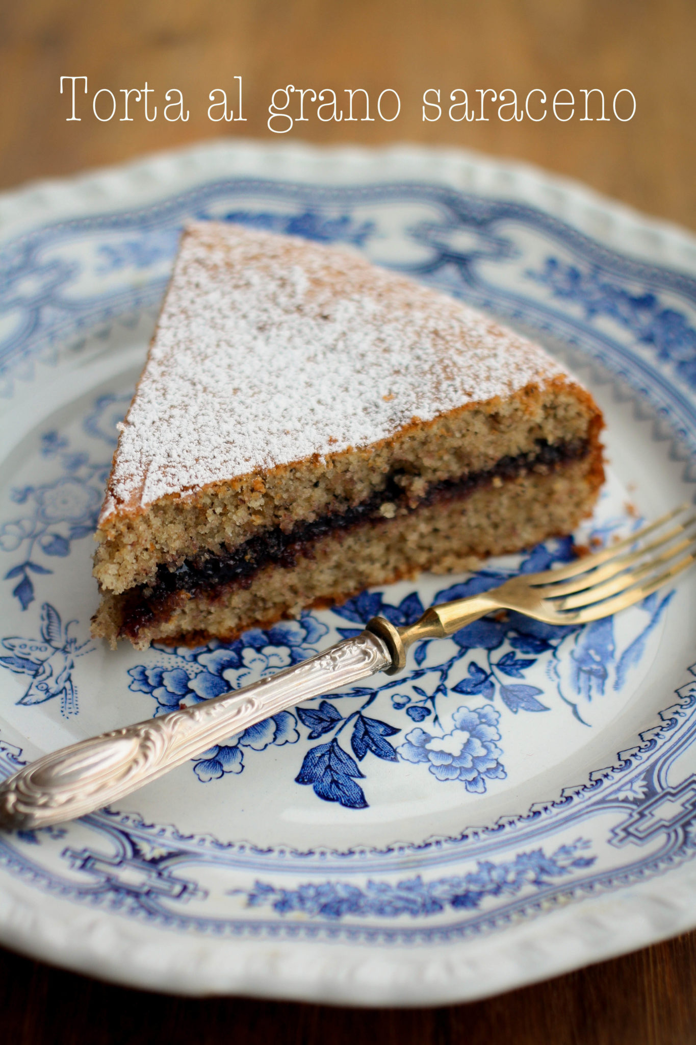 torta al grano saraceno e marmellata