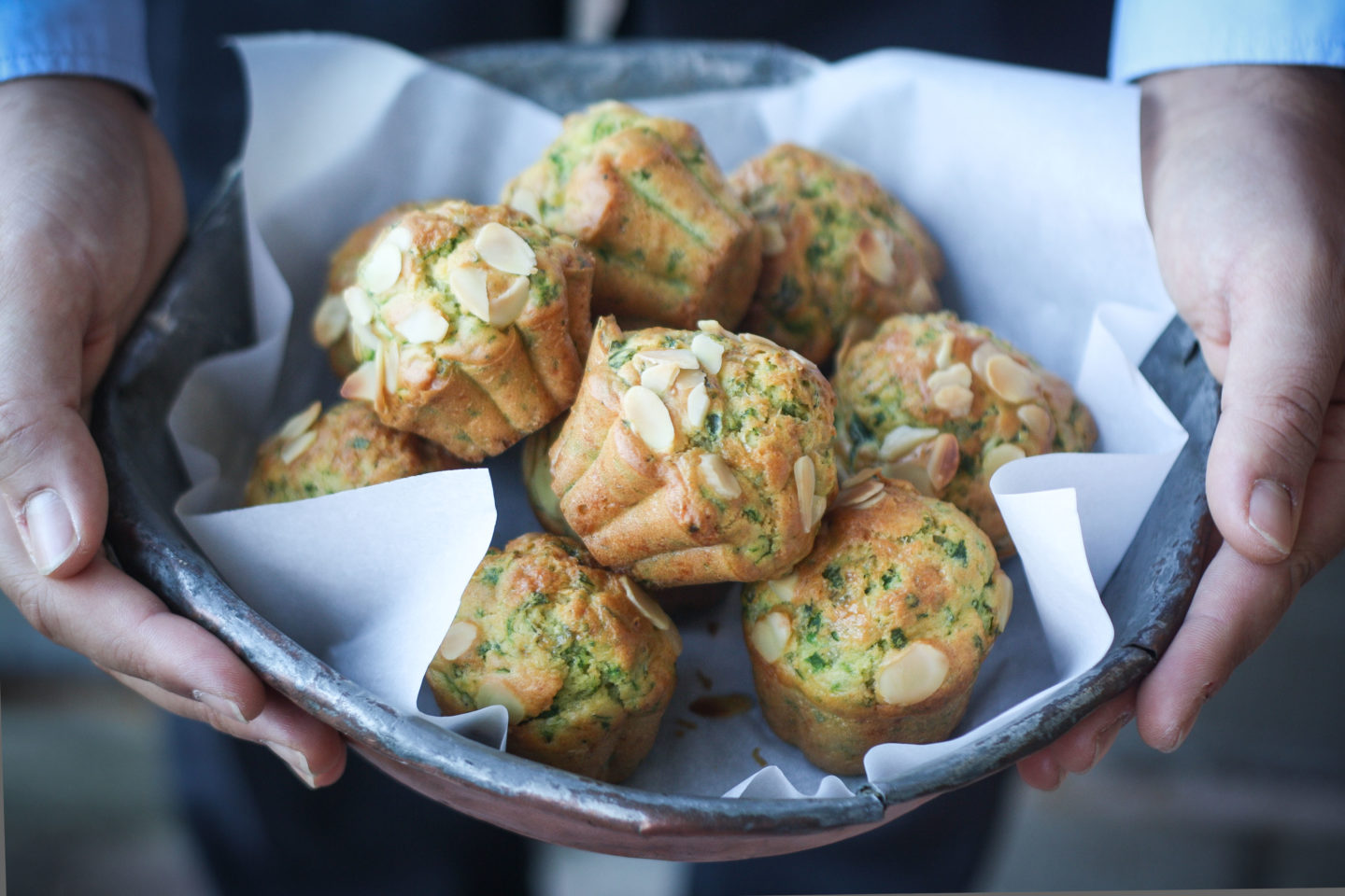 muffin salati rucola e parmigiano