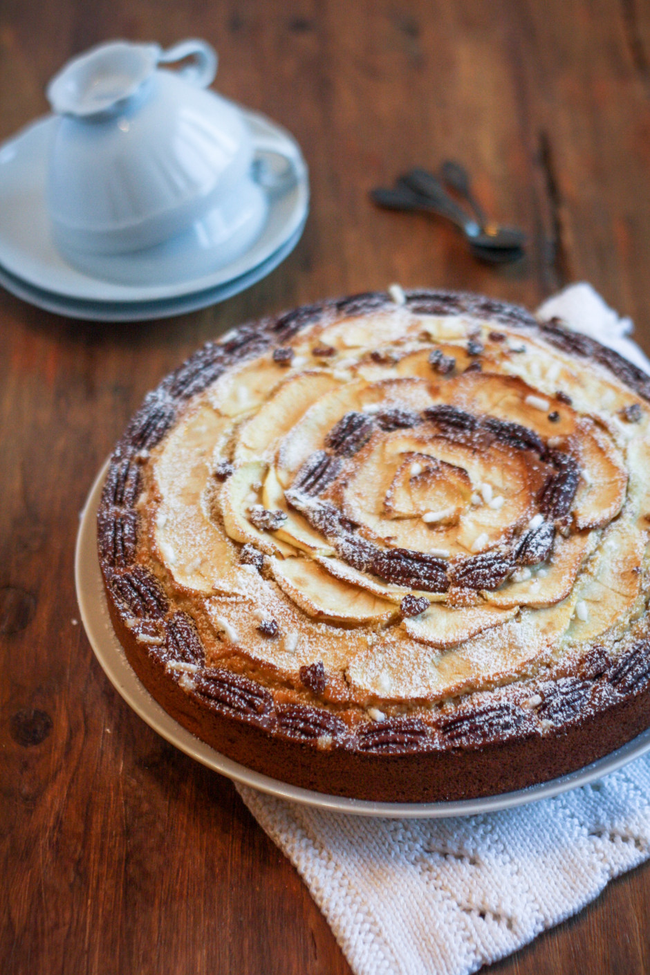 torta di mele e noci pecan