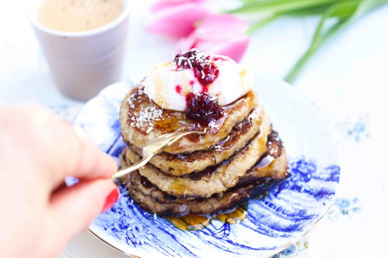 pancake cocco e banana senza glutine