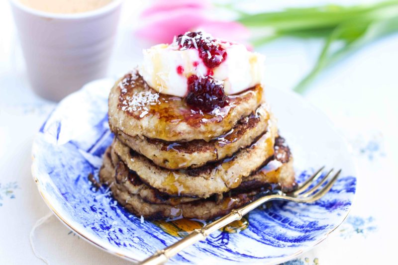 pancake cocco e banana senza glutine