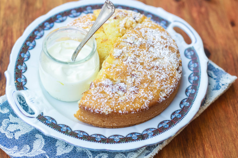 torta al limone e mandorle