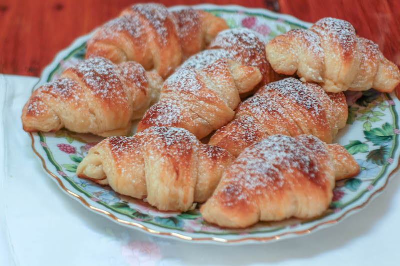 croissant sfogliati fatti in casa con metodo diretto