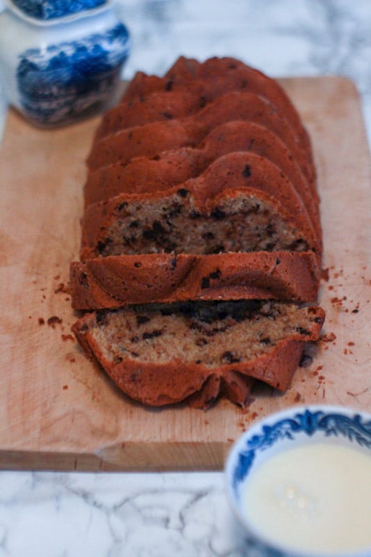 banana bread cocco e cioccolato ricetta